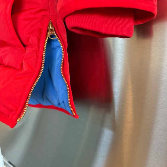 J. Crew Petite Chateau Puffer with Primaloft®. Size XXS, Red with gold hardware - Picture 7 of 16